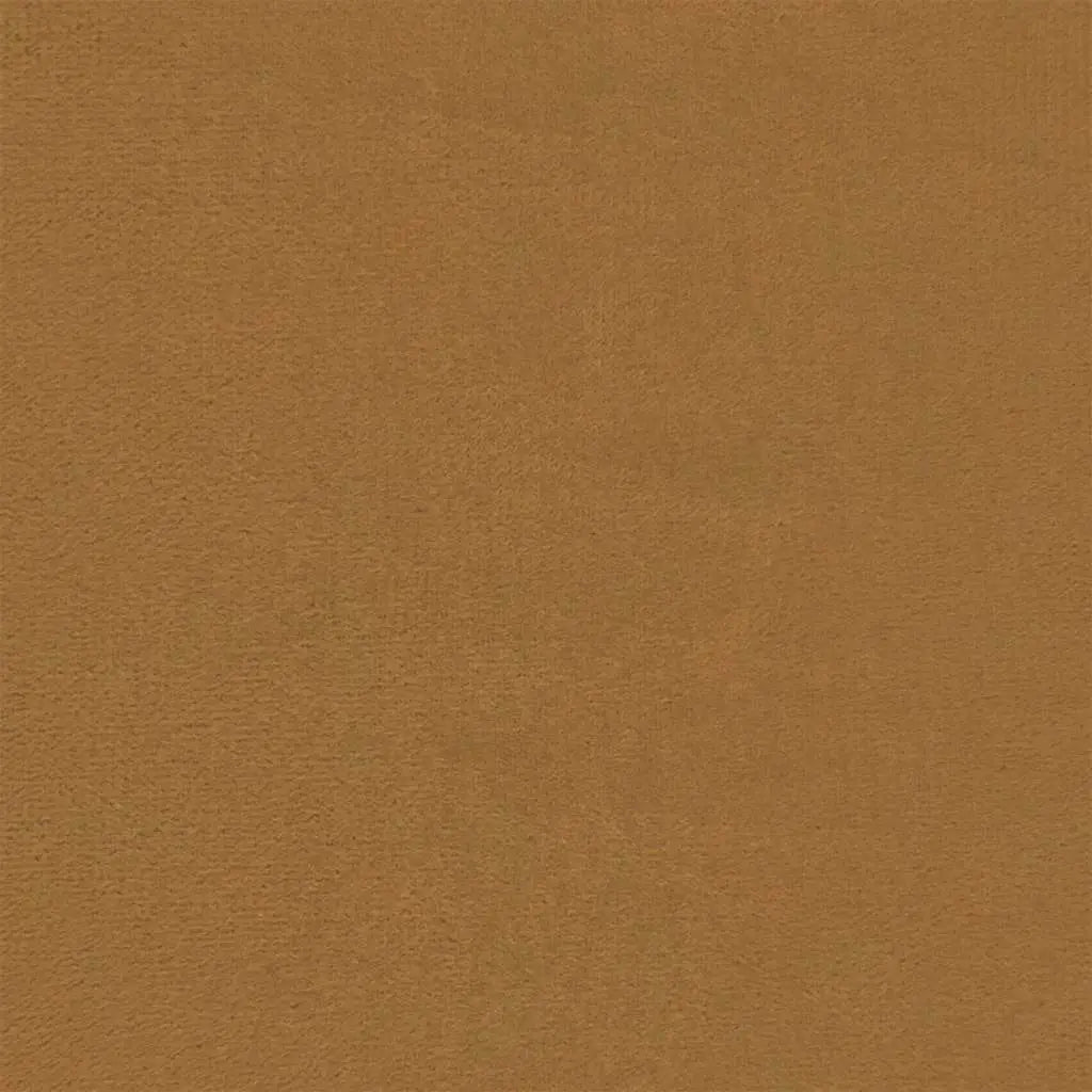 Canapé 2 places avec oreillers décoratifs brun 140 cm velours - XIOS