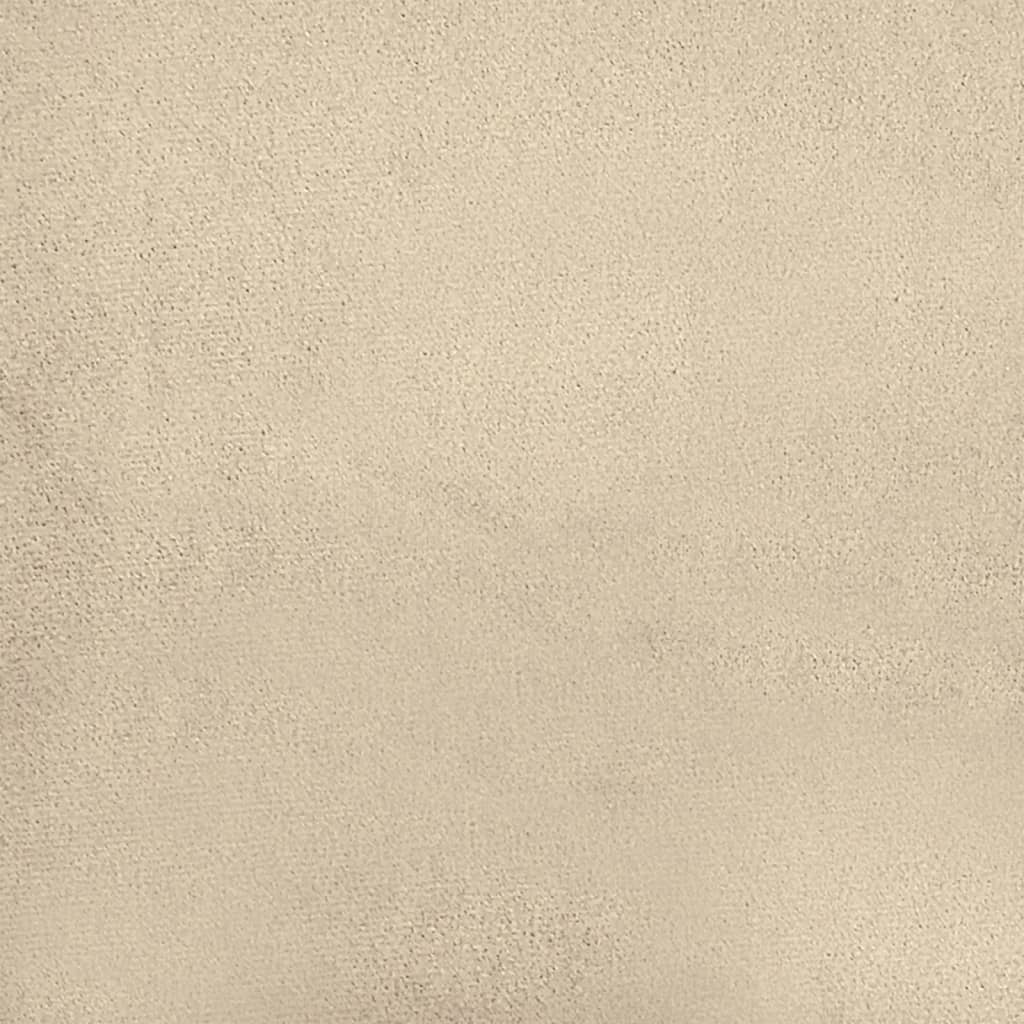 Canapé 2 places avec oreillers crème 120 cm tissu microfibre - XIOS