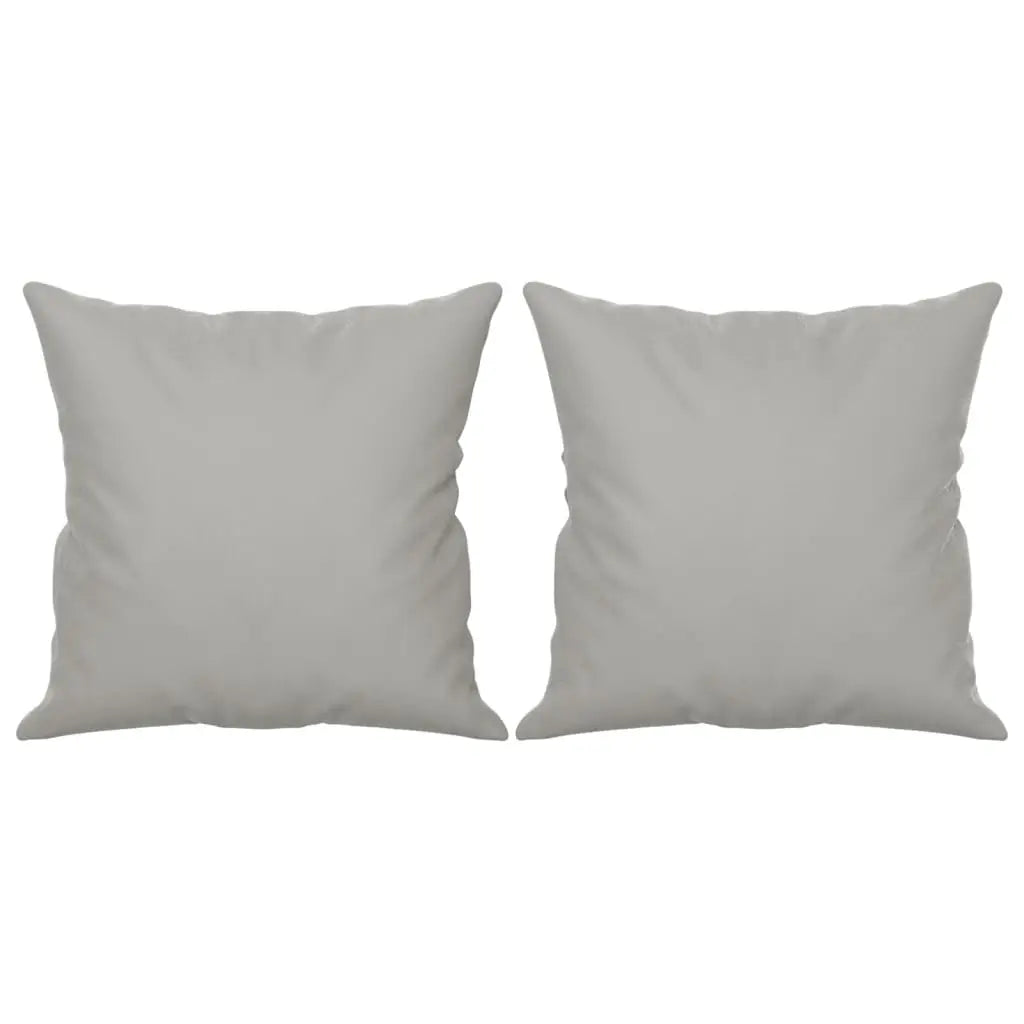 Canapé 2 places avec oreillers gris clair 140 cm - XIOS