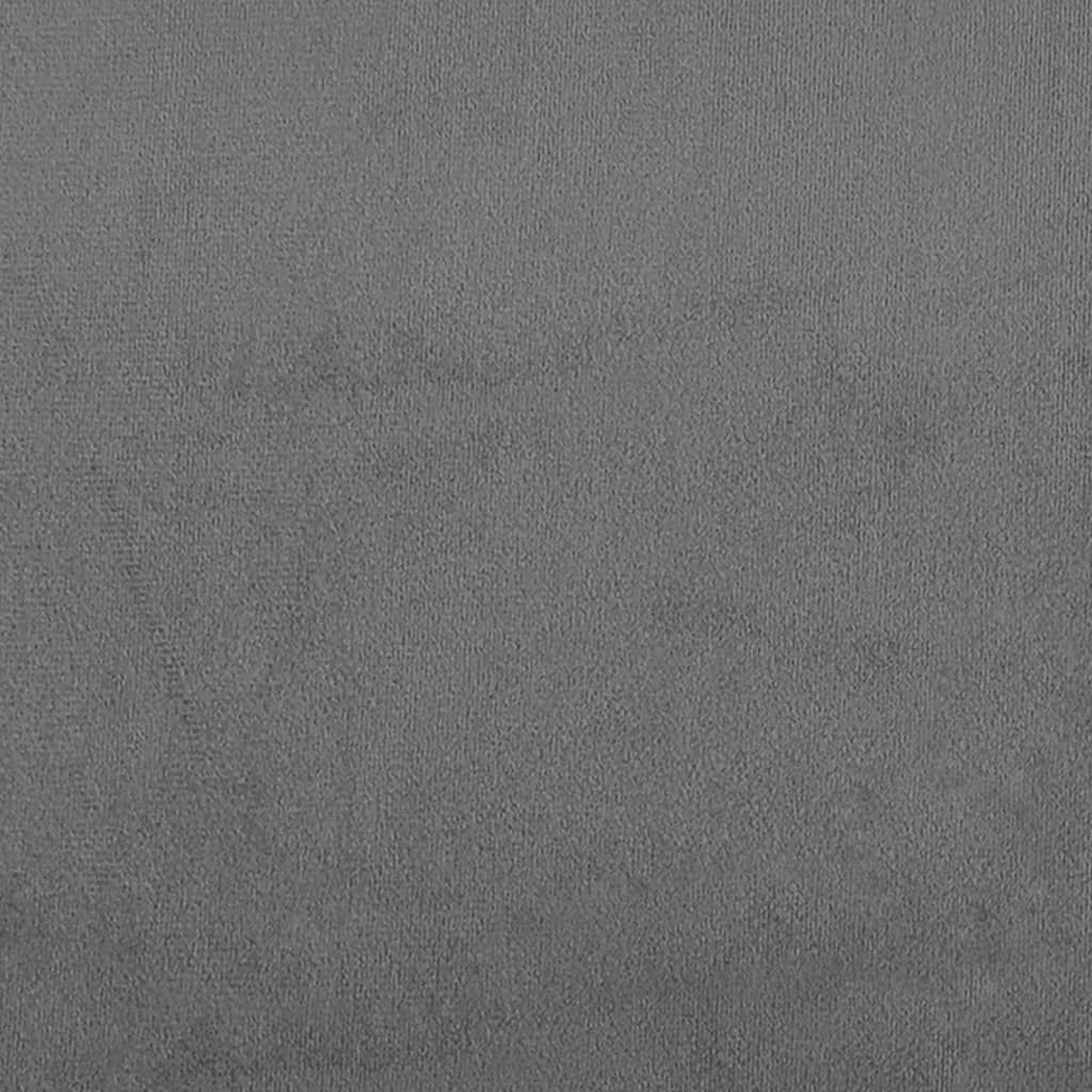 Canapé 2 places avec oreillers gris foncé 140 cm - XIOS
