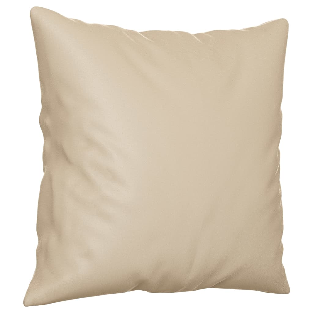 Canapé 2 places avec oreillers crème 140 cm tissu microfibre Canapés vidaXL