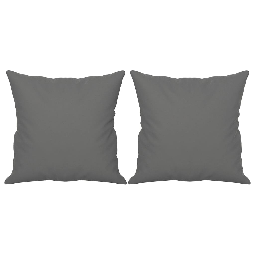 Canapé 3 places avec oreillers gris foncé 180 cm - XIOS
