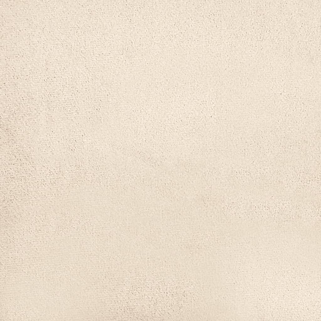 Canapé 3 places avec oreillers beige 180 cm tissu microfibre