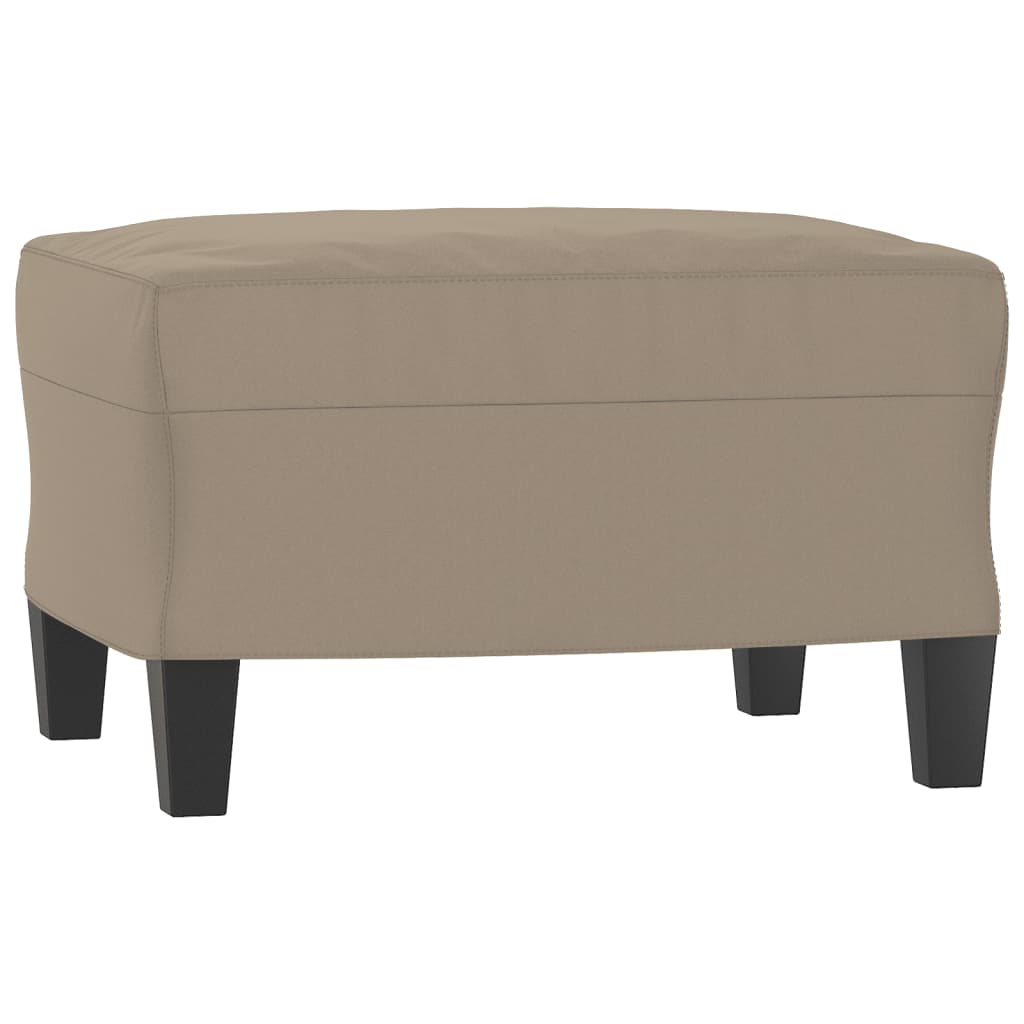 Fauteuil avec repose-pied Taupe 60 cm Tissu microfibre - XIOS