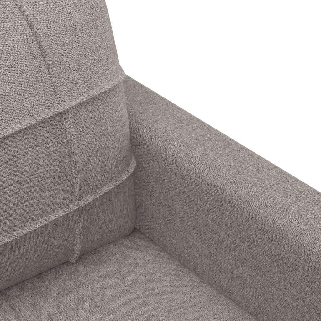 Ensemble de canapés 3 pcs avec coussins Taupe Tissu - XIOS