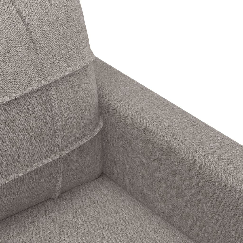 Ensemble de canapés 4 pcs avec coussins Taupe Tissu