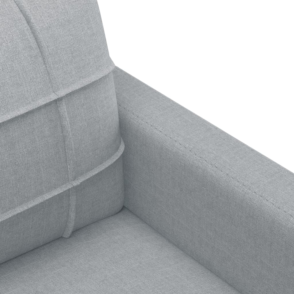 Ensemble de canapés 3 pcs coussins gris clair tissu - XIOS