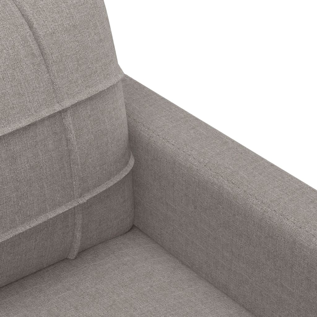 Ensemble de canapés 3 pcs avec coussins taupe tissu - XIOS