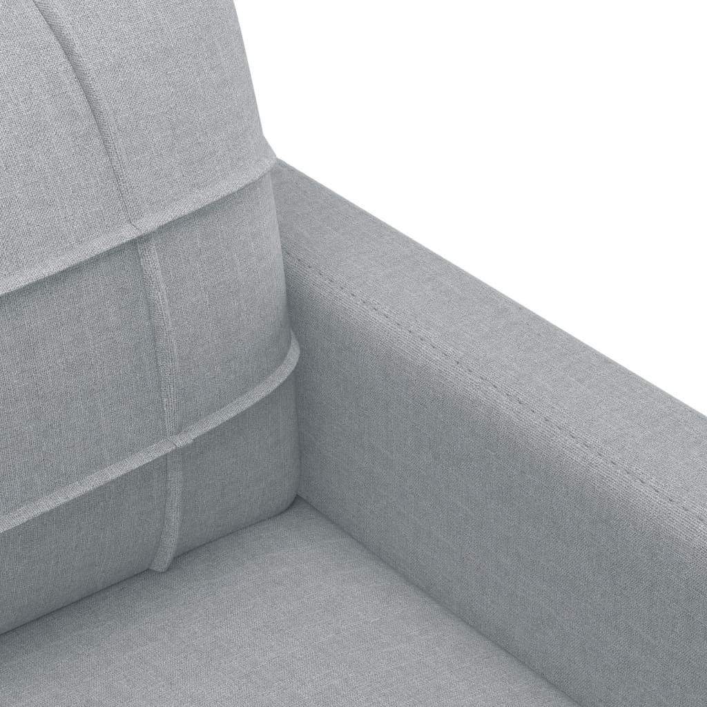 Ensemble de canapés 4 pcs coussins gris clair tissu - XIOS