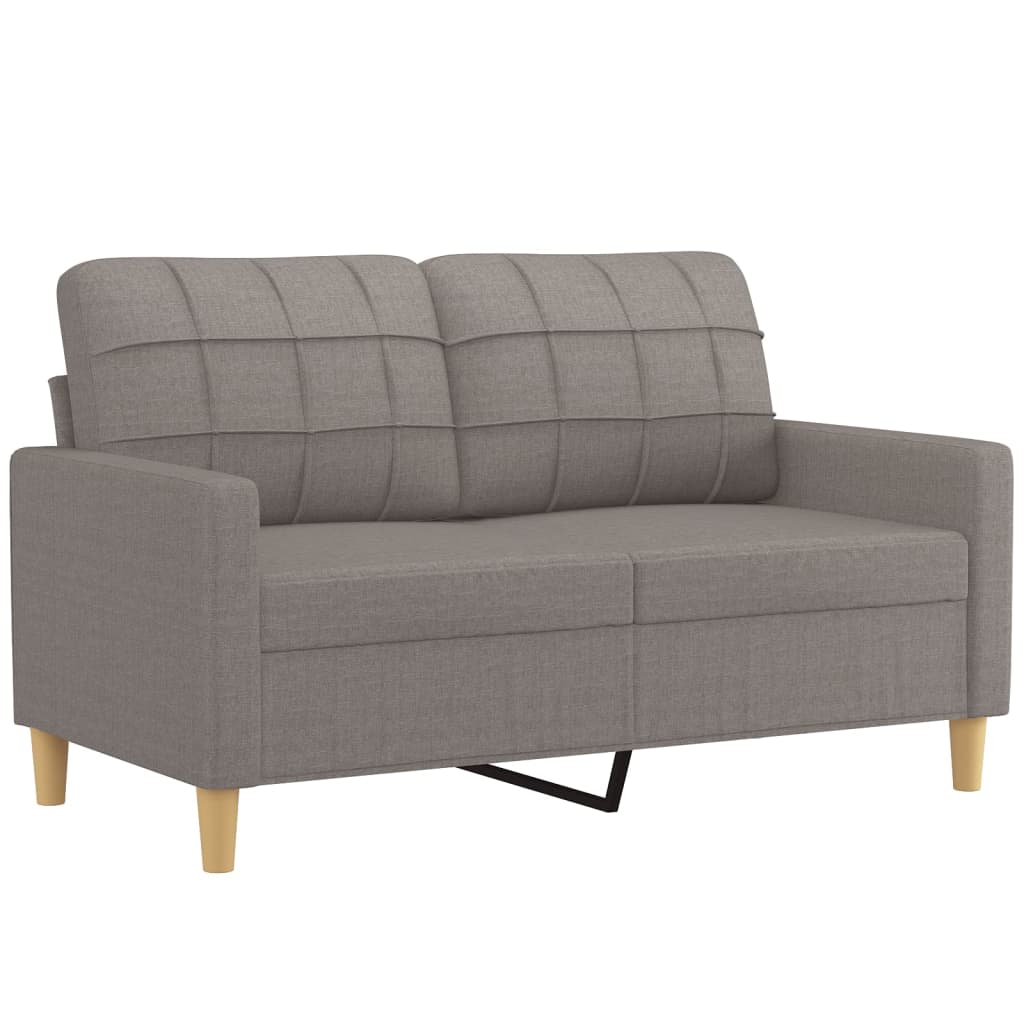 Ensemble de canapés 4 pcs avec coussins taupe tissu - XIOS