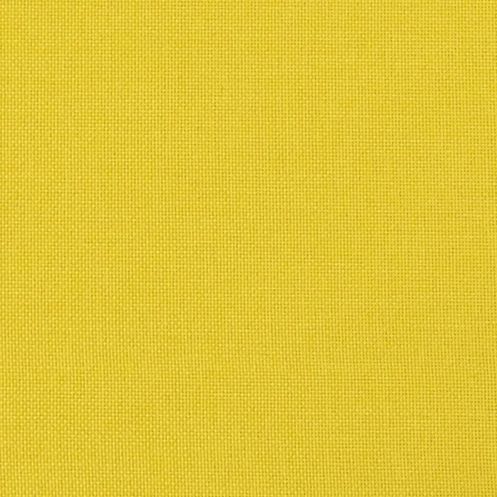 Ensemble de canapés 3 pcs avec coussins jaune clair tissu - XIOS