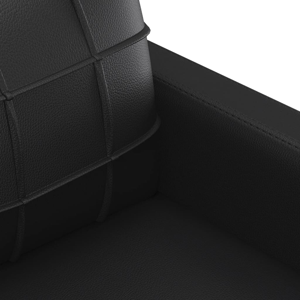 Ensemble de canapés 4 pcs avec coussins Noir Similicuir - XIOS