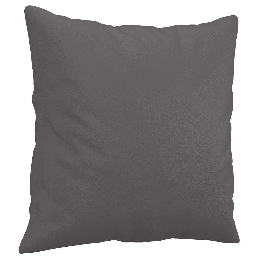 Ensemble de canapés 4 pcs avec coussins gris similicuir - XIOS