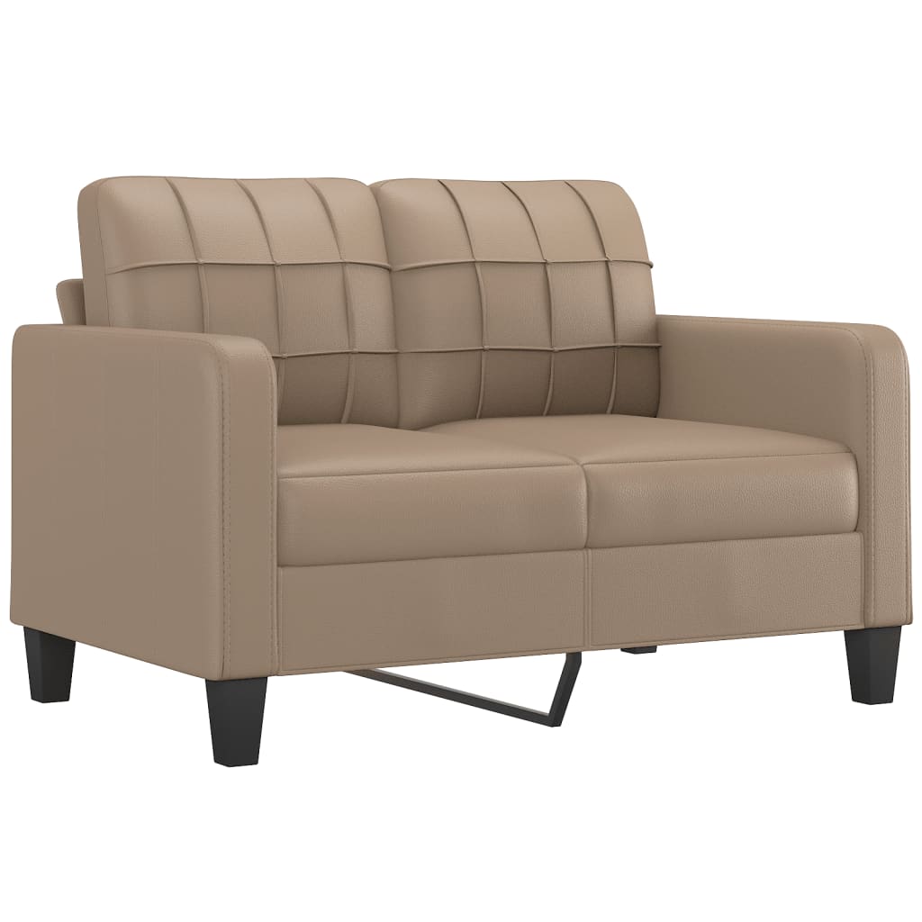 Ensemble de canapés 2 pcs avec coussins cappuccino similicuir - XIOS