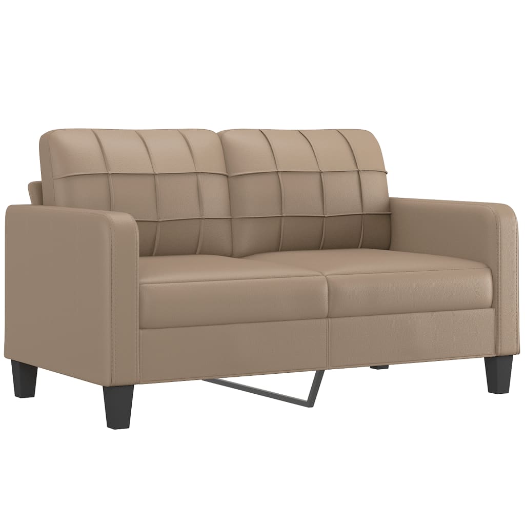 Ensemble de canapés 2 pcs avec coussins cappuccino similicuir - XIOS
