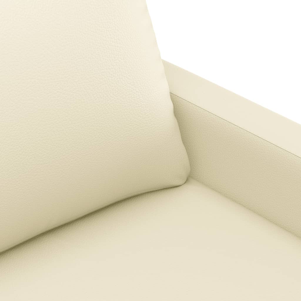 Ensemble de canapés 4 pcs avec coussins Crème Similicuir - XIOS