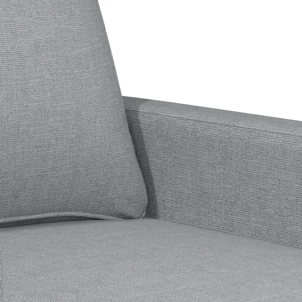 Ensemble de canapés 3 pcs avec coussins Gris clair Tissu - XIOS