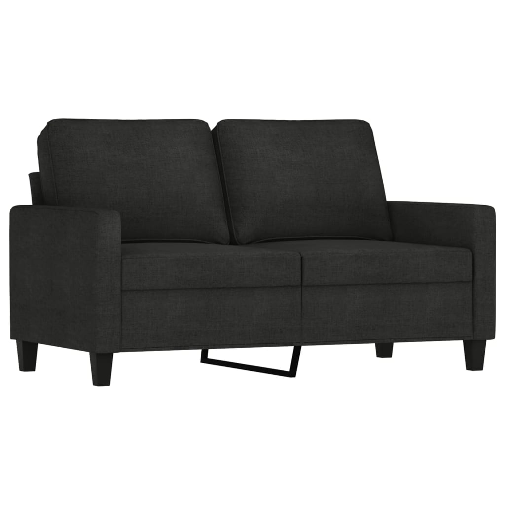 Ensemble de canapés 4 pcs avec coussins Noir Tissu - XIOS