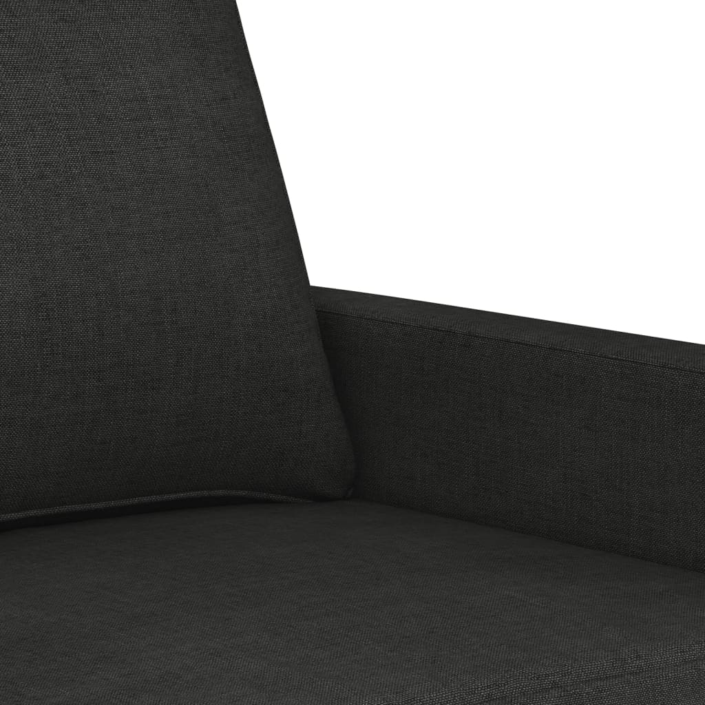 Ensemble de canapés 4 pcs avec coussins Noir Tissu - XIOS