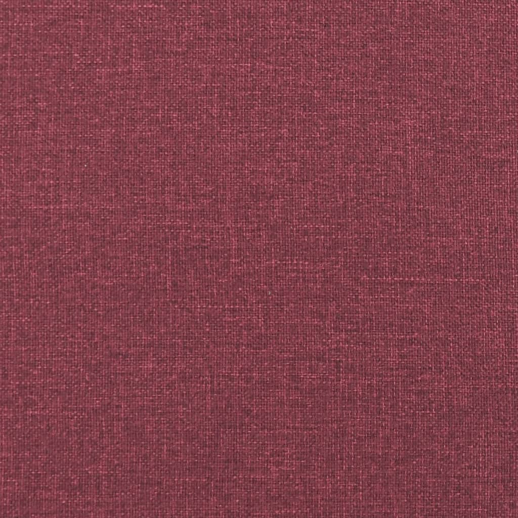 Ensemble de canapés 4 pcs avec coussins Rouge bordeaux Tissu - XIOS
