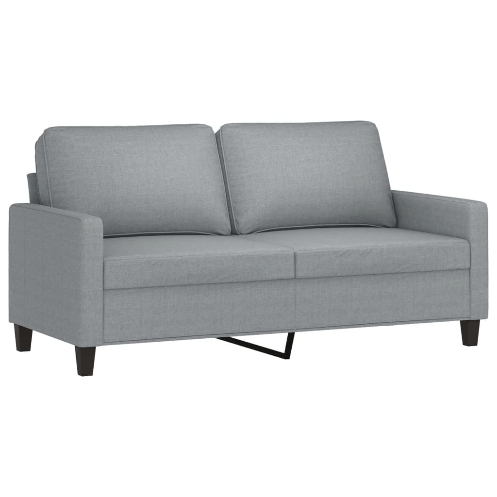 Ensemble de canapés 3 pcs avec coussins Gris clair Tissu - XIOS