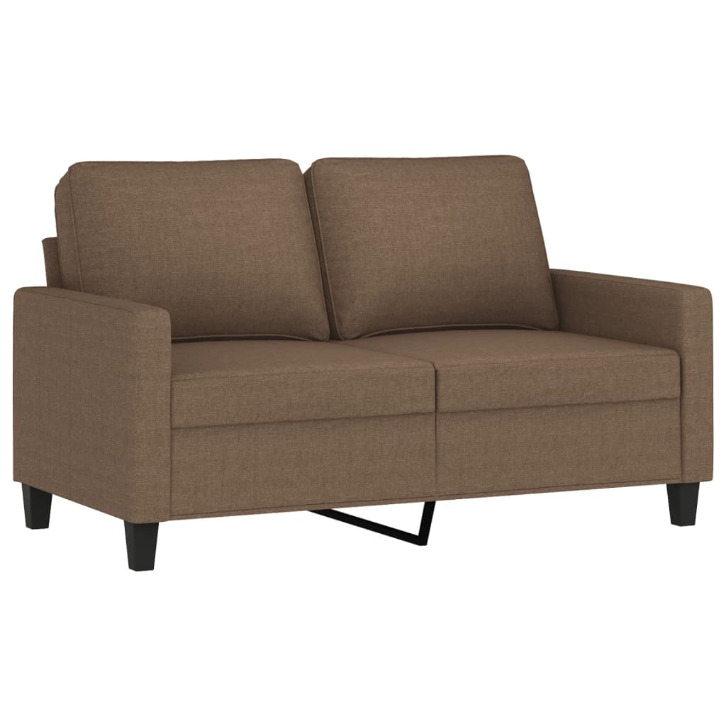 Ensemble de canapés 3 pcs avec coussins Marron Tissu - XIOS