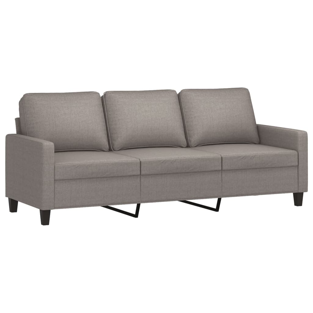 Ensemble de canapés 3 pcs avec coussins Taupe Tissu - XIOS