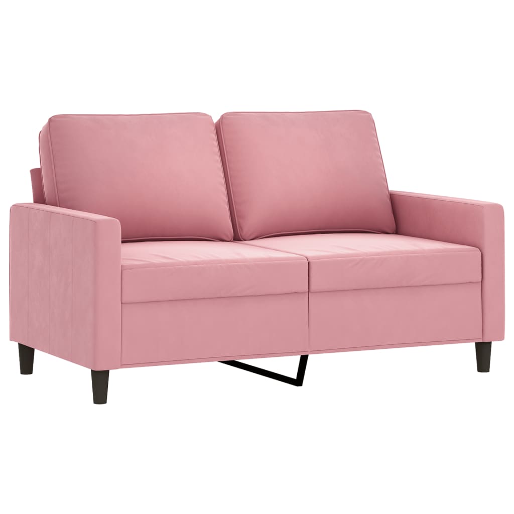 Ensemble de canapés 4 pcs avec coussins Rose Velours - XIOS