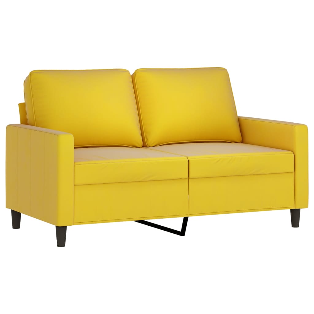 Ensemble de canapés 4 pcs avec coussins Jaune Velours - XIOS
