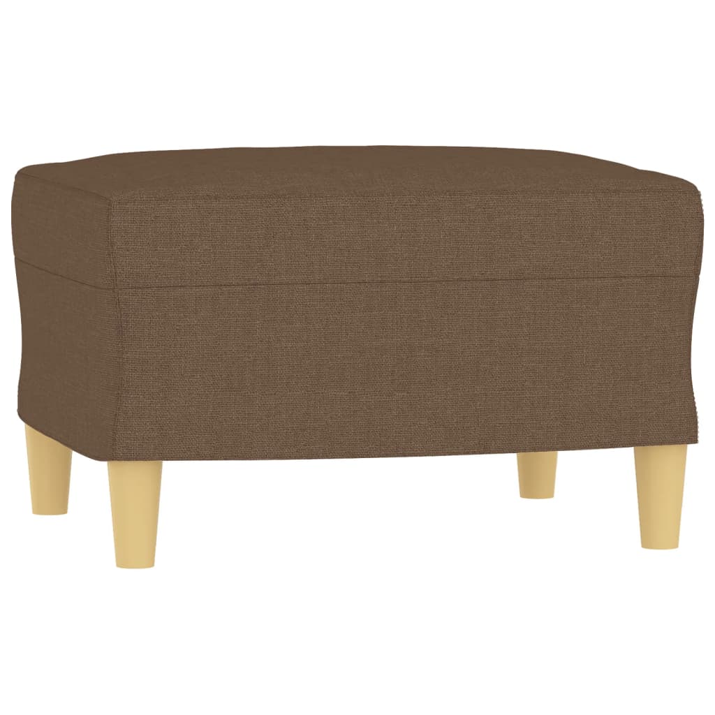 Ensemble de canapés 3 pcs avec coussins marron tissu - XIOS