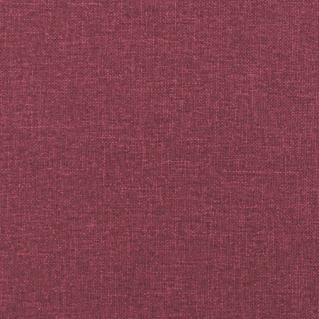 Ensemble de canapés 3 pcs avec coussins rouge bordeaux tissu - XIOS