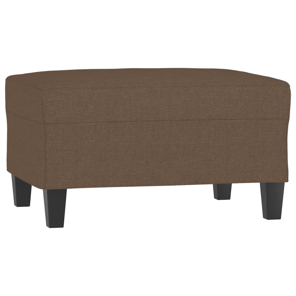 Ensemble de canapés 4 pcs avec coussins marron tissu