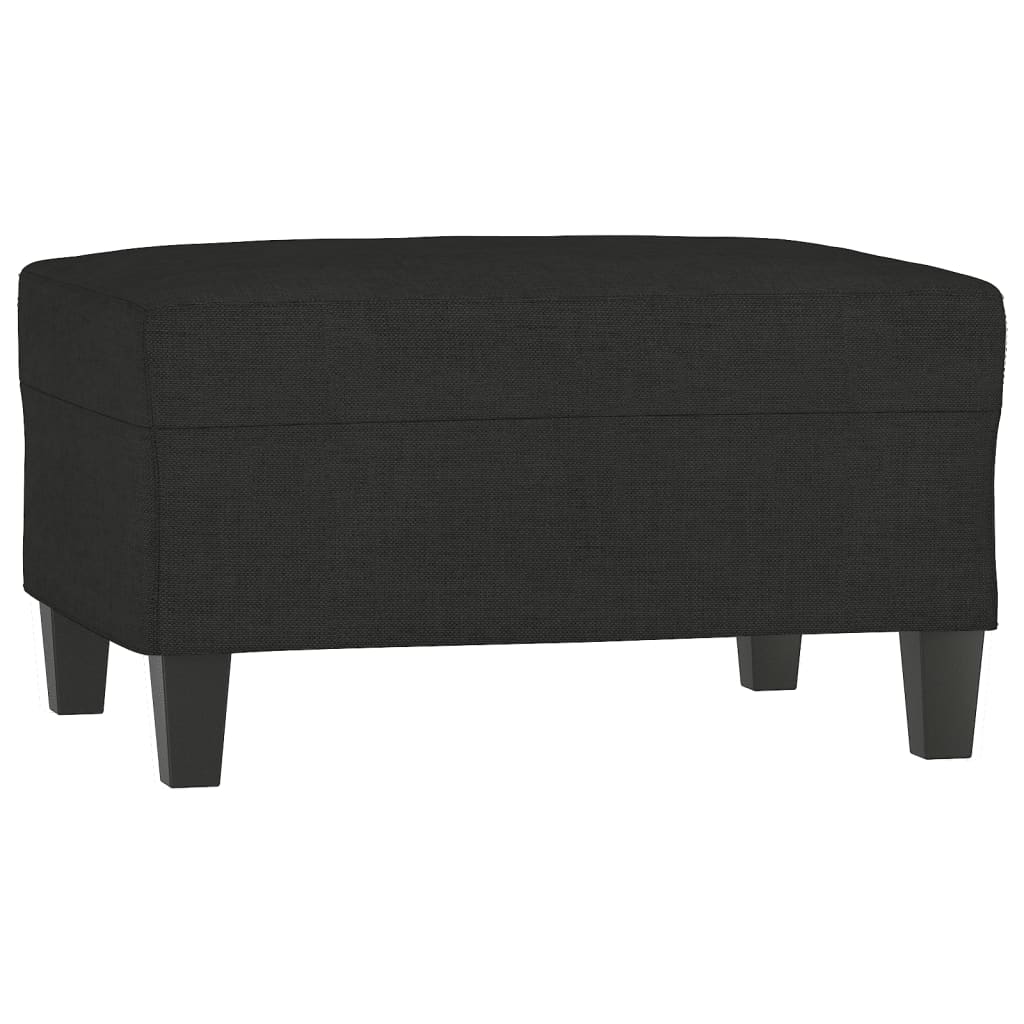 Ensemble de canapés 4 pcs avec coussins noir tissu - XIOS