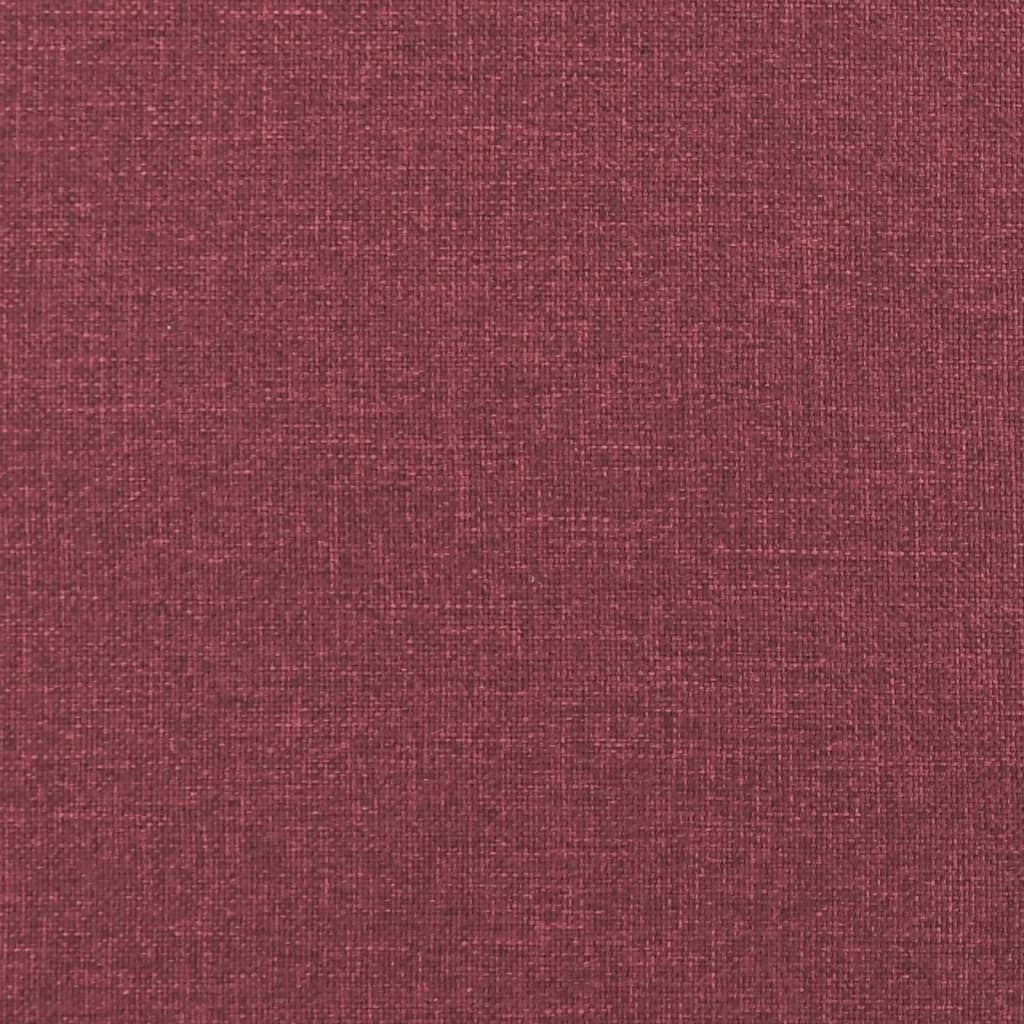 Ensemble de canapés 4 pcs avec coussins rouge bordeaux tissu - XIOS
