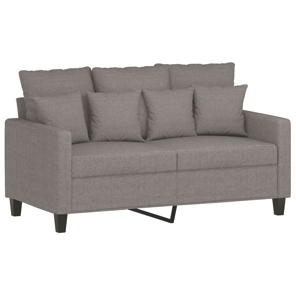 Ensemble de canapés 2 pcs avec coussins Taupe Tissu - XIOS