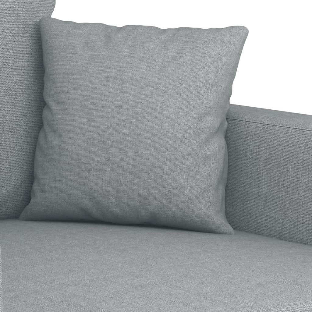 Ensemble de canapés 3 pcs avec coussins Gris clair Tissu - XIOS