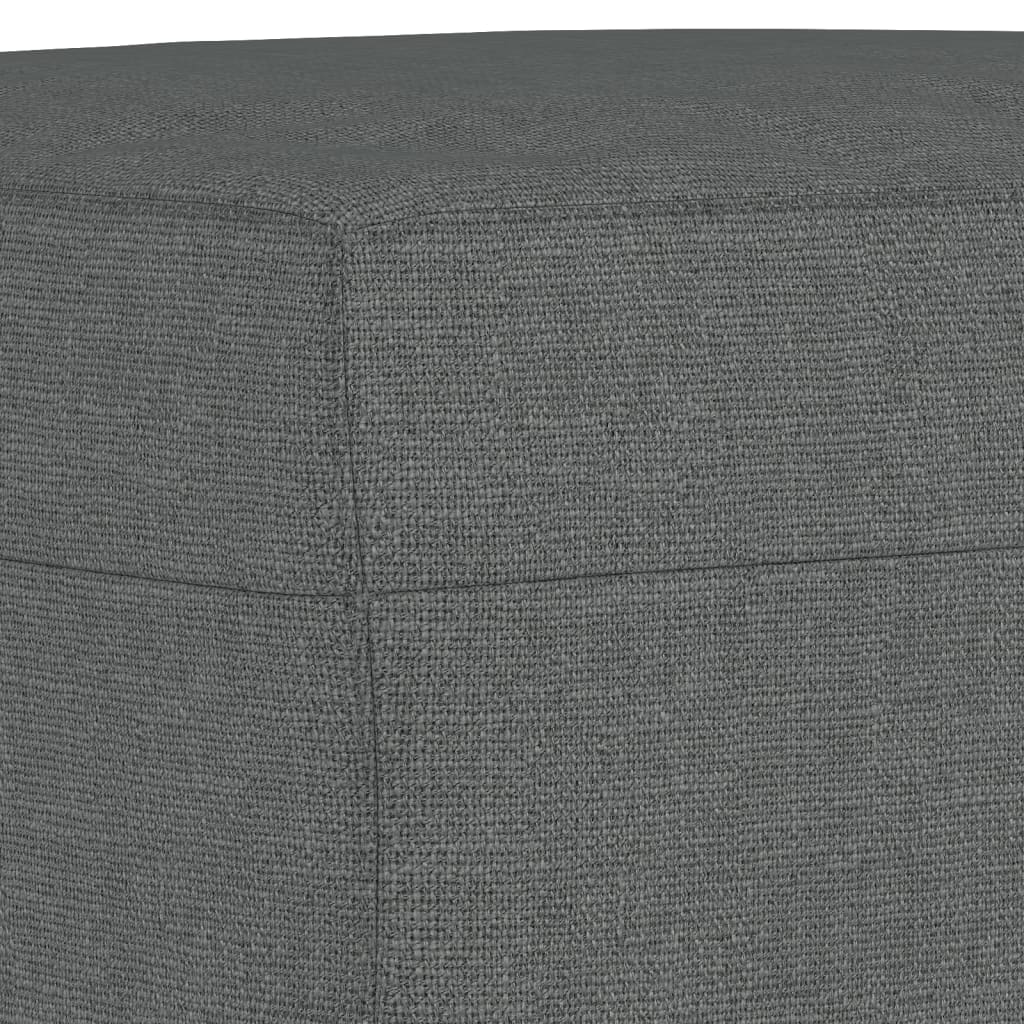 Ensemble de canapés 3 pcs avec coussins Gris foncé Tissu - XIOS