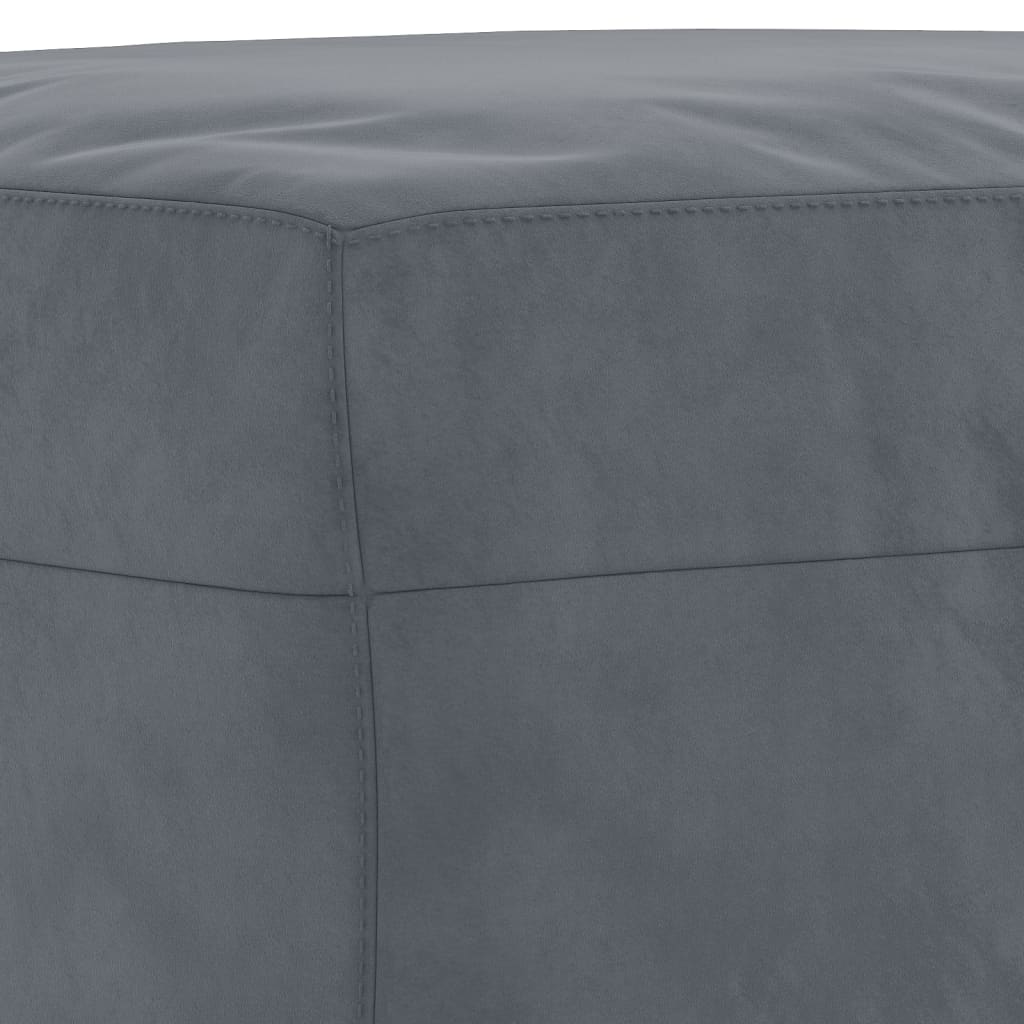 Ensemble de canapés 3 pcs avec coussins Gris foncé Velours - XIOS