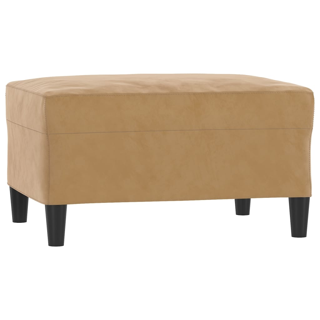 Ensemble de canapés 3 pcs avec coussins Marron Velours - XIOS