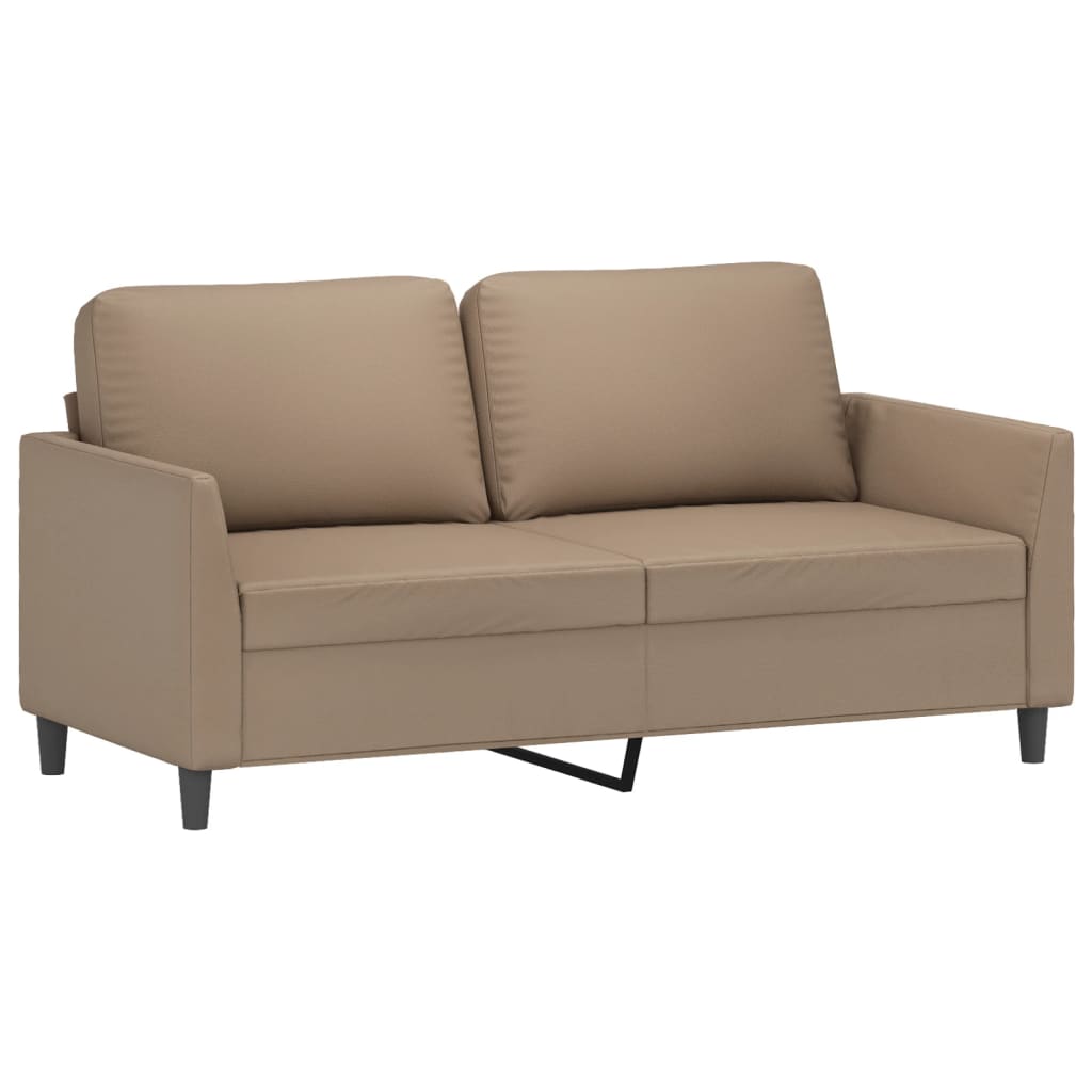 Ensemble de canapés 3 pcs avec coussins Cappuccino Similicuir - XIOS