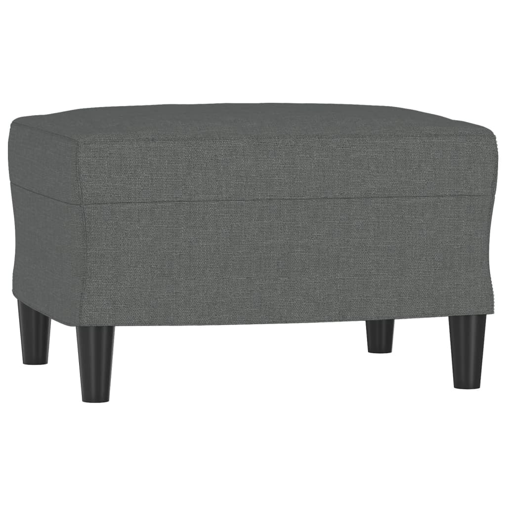 Ensemble de canapés 4 pcs avec coussins Gris foncé Tissu - XIOS