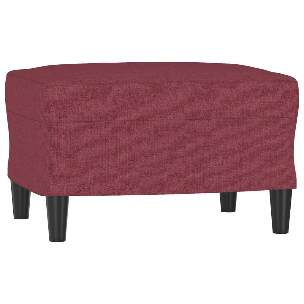 Ensemble de canapés 4 pcs avec coussins Rouge bordeaux Tissu - XIOS
