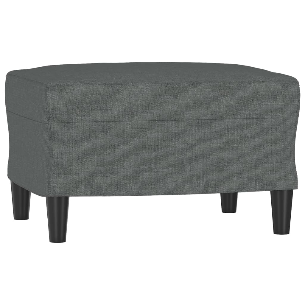 Ensemble de canapés 4 pcs coussins gris foncé tissu - XIOS