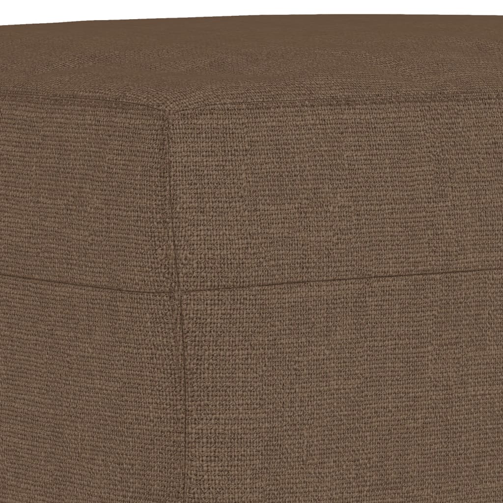 Ensemble de canapés 4 pcs avec coussins marron tissu - XIOS