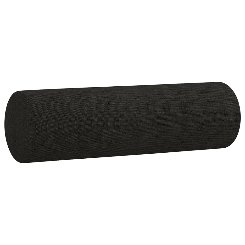 Ensemble de canapés 4 pcs avec coussins noir tissu - XIOS