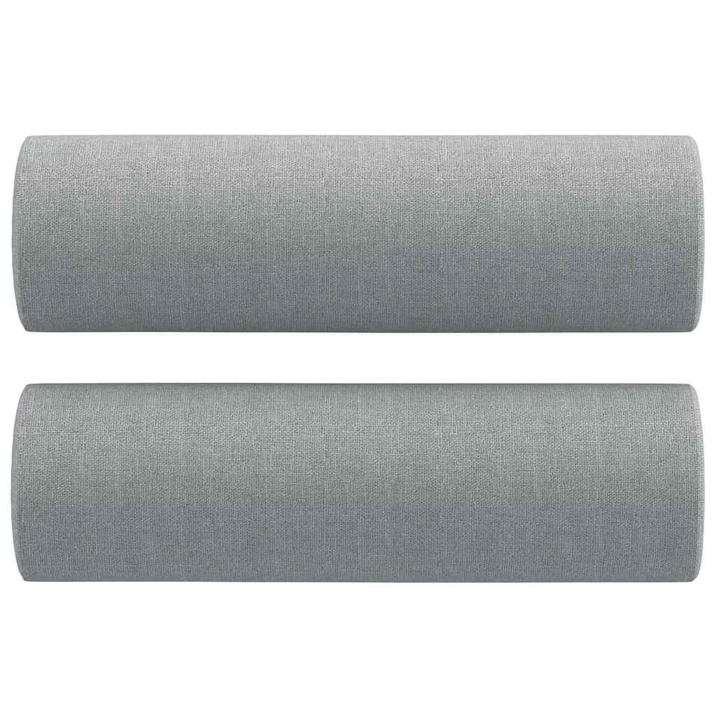 Ensemble de canapés 2 pcs coussins gris clair tissu - XIOS