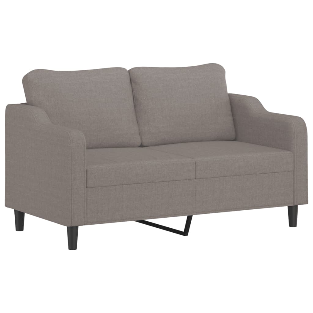 Ensemble de canapés 2 pcs avec coussins taupe tissu - XIOS