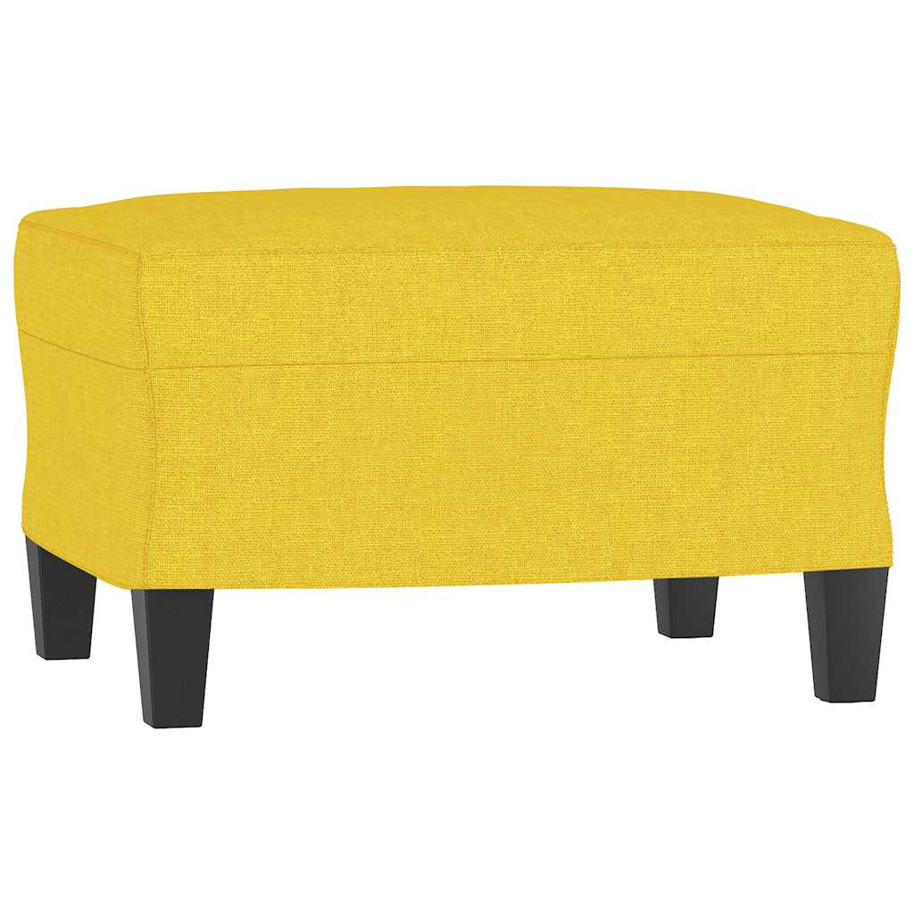Ensemble de canapés 3 pcs avec coussins jaune clair tissu - XIOS