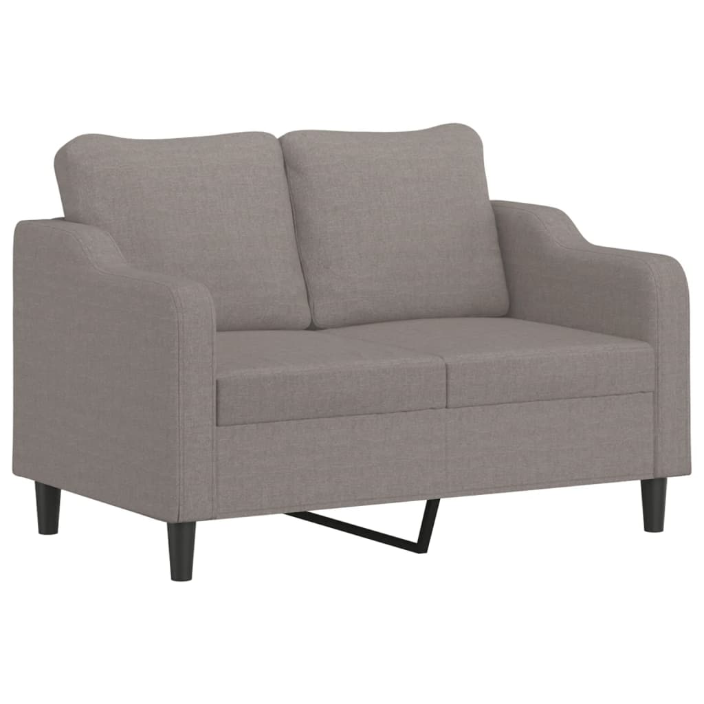 Ensemble de canapés 2 pcs avec coussins Taupe Tissu - XIOS