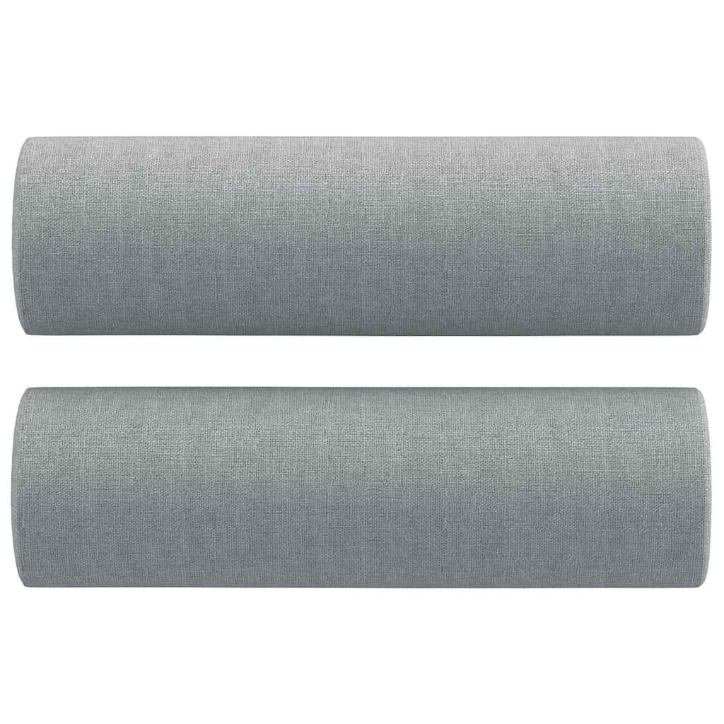 Ensemble de canapés 2 pcs coussins gris clair tissu - XIOS